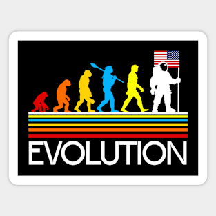 Funny Astronaut Evolution Magnet